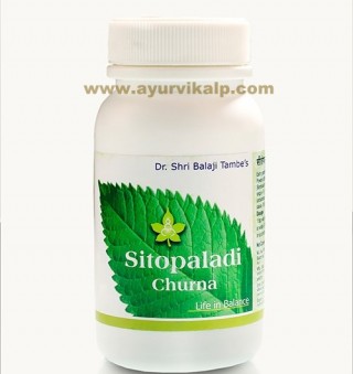 Dr. Balaji Tambe, Santulan SITOPALADI Churna, 60g, Cough, Cold