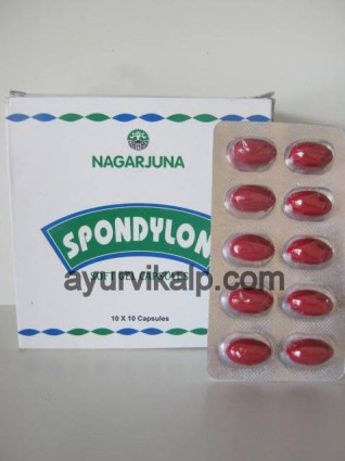 SPONDYLON Nagarjuna, 100 Soft Gel Capsules, Cervical Spondylosis Treatment