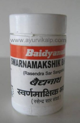 SWARNAMAKSHIK Bhasma (Rasendra Saar Sangraha) Baidyanath, 10 g