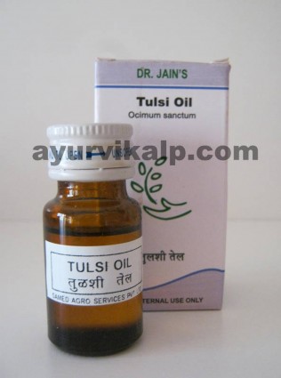 Dr. Jain's TULSI Oil, 10ml, Antibacterial, Prevent skin disease.