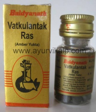 Baidyanath VATKULANTAK Ras (Rasamrit), 25 Tablets, hysteria treatment medicine