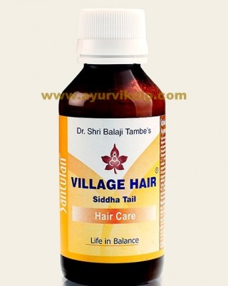 Dr. Balaji Tambe, Santulan VILLAGE HAIR Siddha Oil, 100ml, Hair Care