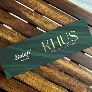 Balaji Agarbatti, KHUS Luxury Vetiver Incense Sticks, 25 Sticks