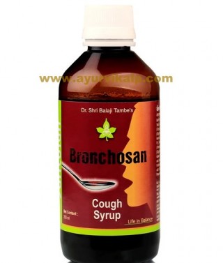 Dr. Balaji Tambe, Santulan BRONCHOSAN Cough Syrup, 200ml, Respiratory Tract Infection