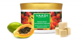 Vaadi Herbal Fresh Fruit Massage Cream With Apple Papaya & Kukum Butter 500 gm