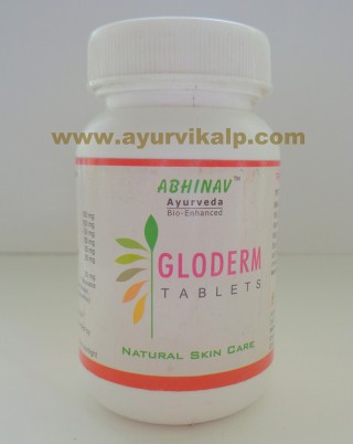 Abhinav Ayurveda, GLODERM, 60 Tablets, Natural Skin Care, Blood Purifier & Detoxifier