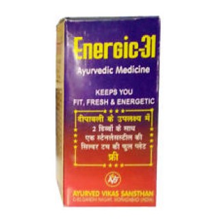 Ayurved Vikas Sansthan, Energic- 31, Herbal Shilajit 80 Capsules For Men & Woman