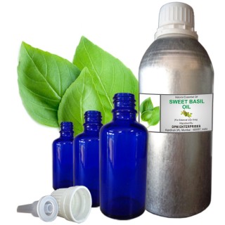 SWEET BASIL Essential Oil, 100% Pure & Natural - 10 ML To 100 ML Therapeutic & Undiluted