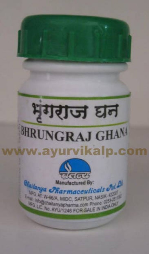 Chaitanya Bhrungraj Ghana 60 Tablet Eclipta Alba For Hair