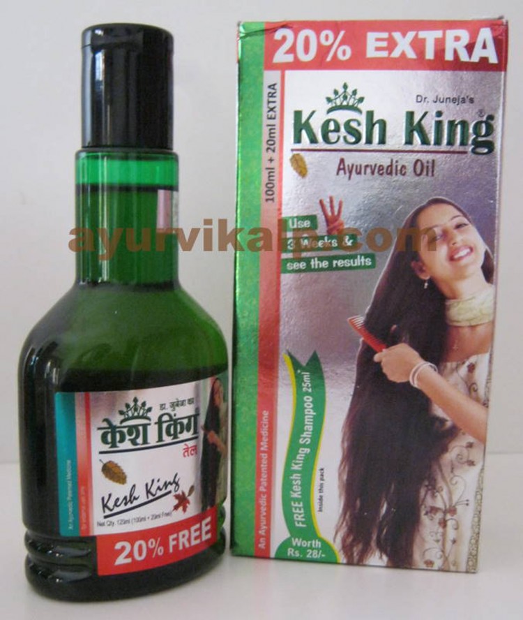 KESH KING Hair Oil, Dr. Juneja, prevents dandruff, Sleeplessness & Headache